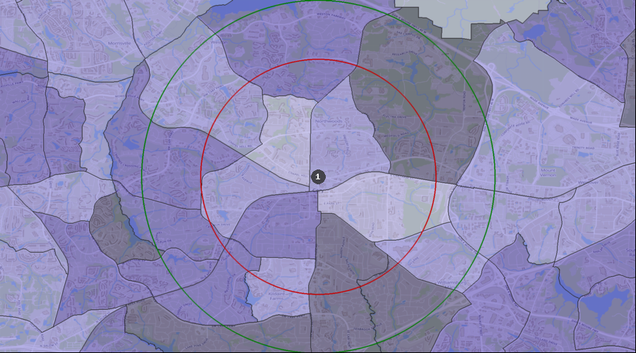 Cary, North Carolina - Percentage of the Population Visiting a Dentist in the Last 12 Months